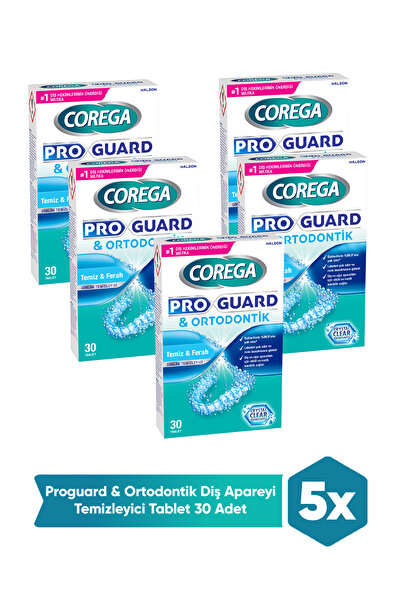 Corega Proguard & Retianer Diş Aparatı Temizleyici Tablet 150 Adet (30x5)
