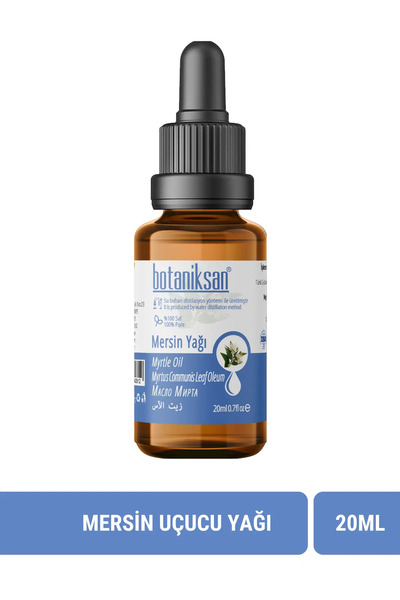 botaniksan Mersin Yağı 20ml Distilasyon, Saf, Doğal, Katkısız