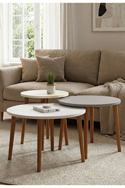 Monte Sehpa Roma 3'lü Orta Sehpa