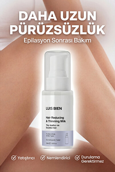 Luis Bien Epilasyon Sonrası Tüy Azaltıcı Bakım Sütü 50 ml – Nemlendirici, Yat...