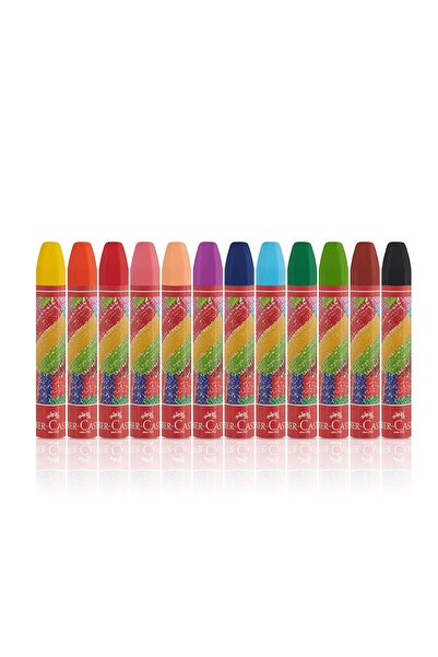 Faber Castell Pastel Boya, 12 Renk, Canlı, Parlak ve Örtücü Renkler, Yumuşak Kullanım, Yoğun Pigmentli
