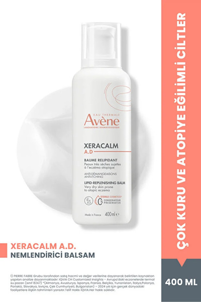 Avene XeraCalm A.D Lipid-Replenishing Creme Atopiye Eğilimli Ciltler için Nem...