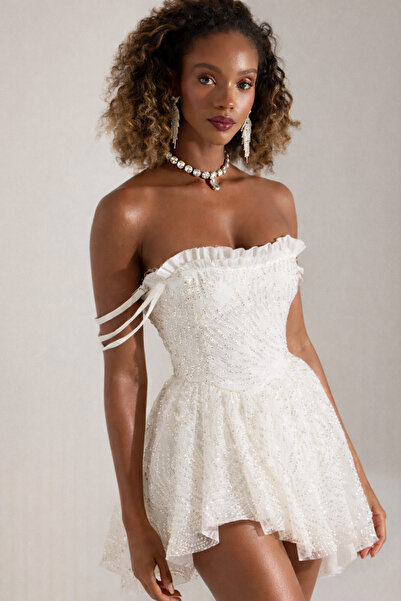 BETTY & SAM CELESTE BEYAZ ELBİSE