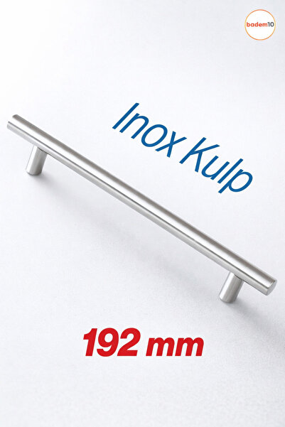 Badem10 Alteta 192 Mm - 19.2 Cm Inox Metal Mobilya Mutfak Çekmece Dolap Dolab...