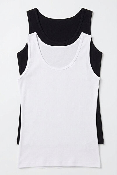 Nicoletta Жіночий спортивний топ з широкими бретелями, 2 шт. в упаковці, баво...