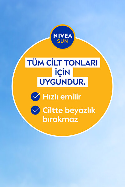 NIVEA SUN SPF50+ Çocuk ve Bebek İçinYüksek Güneş Koruyucu Sprey 200ml,Hassas Cilt,Parfümsüz,6 Ay ve Üzeri