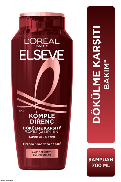 ELSEVE Komple Direnç Dökülme Karşıtı Şampuan 700 ml
