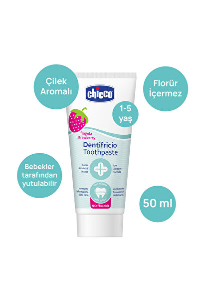 Chicco Çilekli 12 Ay 50 ml Diş Macunu