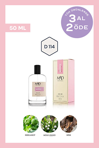 Mad Parfüm Mad D114 Selective 50 ml Kadın Parfüm | Çiçeksi & Meyvemsi Notalar