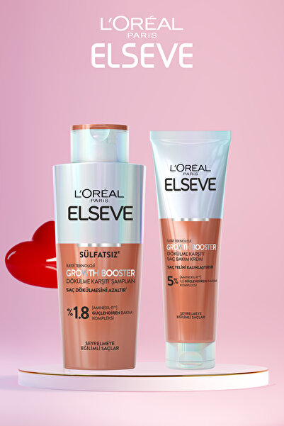 ELSEVE Growth Booster Dökülme Karşıtı Rutin: Şampuan & Saç Bakım Kremi