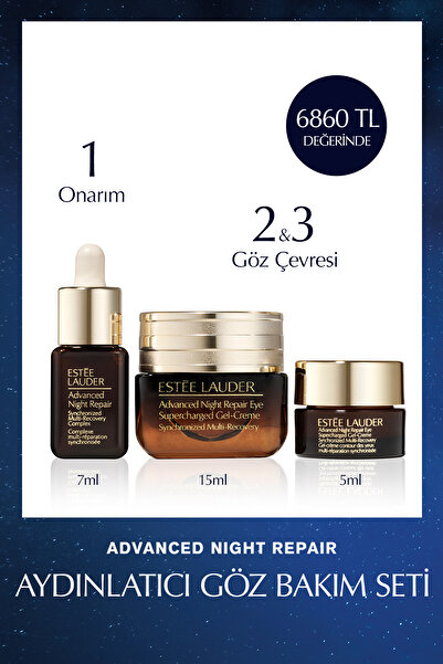 Estee Lauder Advanced Night Repair Aydınlatıcı Göz Bakım Seti - Supercharged ...