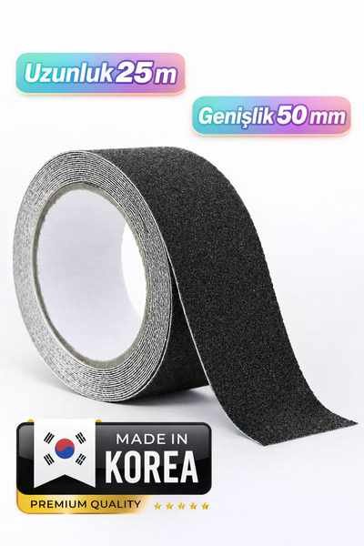 Badem10 (PREMİUM) Yapışkanlı Yer Zemin Merdiven Zemin Kaydırmaz Bant (5 CM X ...
