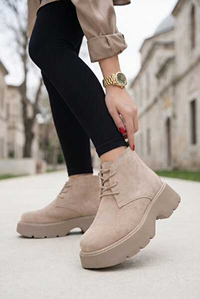 SOHO Дамски боти от велур в цвят - модел 19928