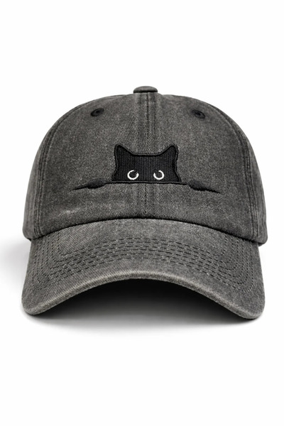 CAP BROS Meraklı Kedi Eskitme Şapka