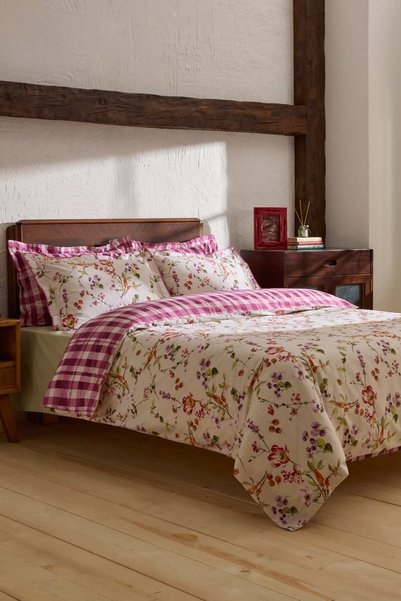 Karaca Home Berry Hills Double Duvet Cover Set Plum