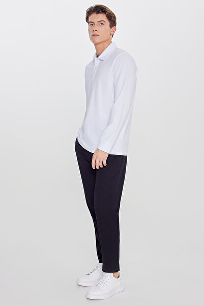 AC&Co / Altınyıldız Classics Erkek Siyah Pamuklu Esnek Beli Lastikli Diagonal...