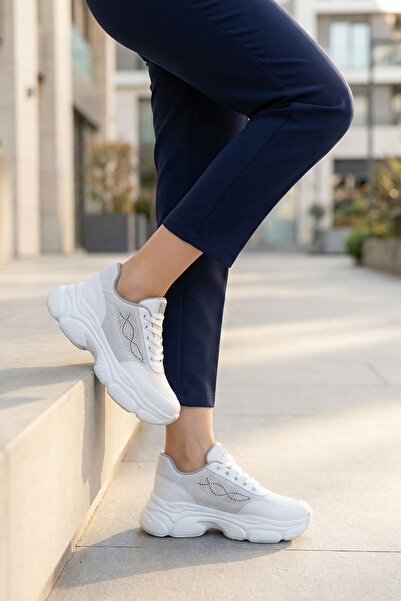 SOHO Pantofi sport albi pentru femei 21374