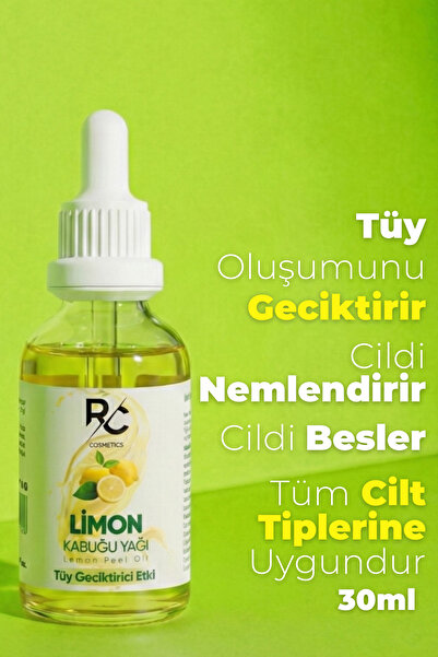 RC COSMETİCS Limon Kabuğu Yağı Tüy Geciktiricili Etki Tüy Azaltıcı Serum 30ml