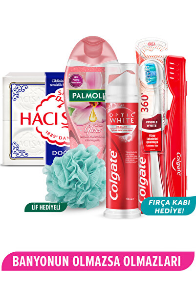 Colgate 4lü Süper Bakım Seti 100 ml Diş Macunu, 360 Fırça, 500 ml Duş Jeli, 4...