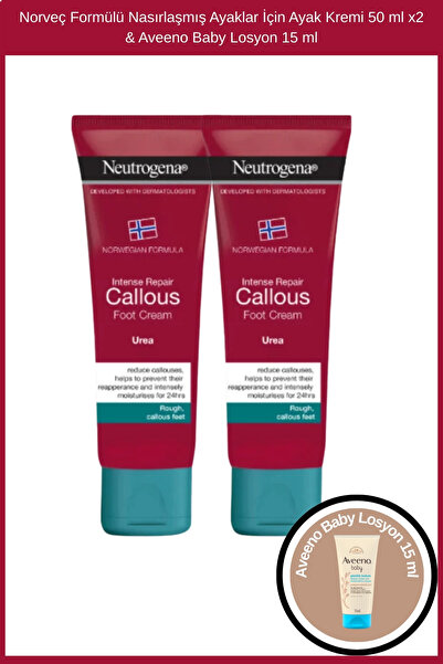 Neutrogena Norveç Formülü Nasırlaşmış Ayaklar İçin Ayak Kremi 50 ml x2 & Avee...