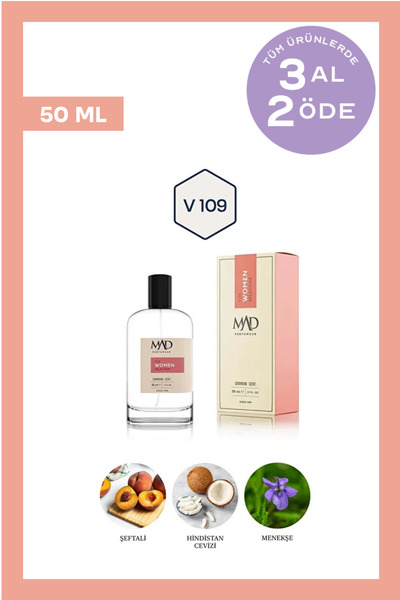 Mad Parfüm Mad V109 Selective 50 ml Kadın Parfüm | Gourmand & Fresh Notalar