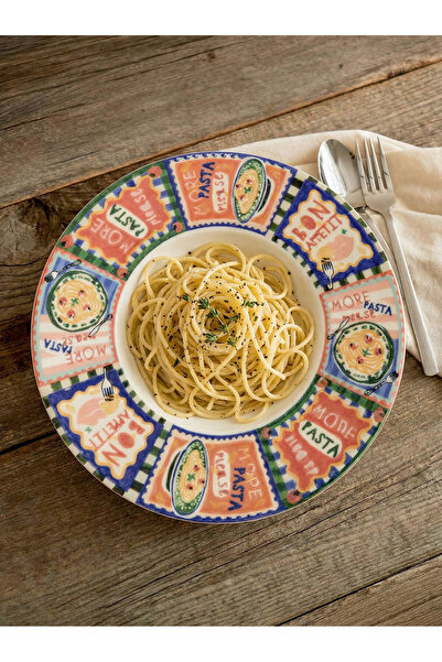 TRENDYOLMİLLA HOME Gemusterter Nudelteller TPHSS26TBK00009