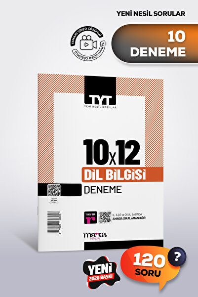Marka Yayınları TYT 2026 Dil Bilgisi 10 Deneme | Tamamı Video Çözümlü