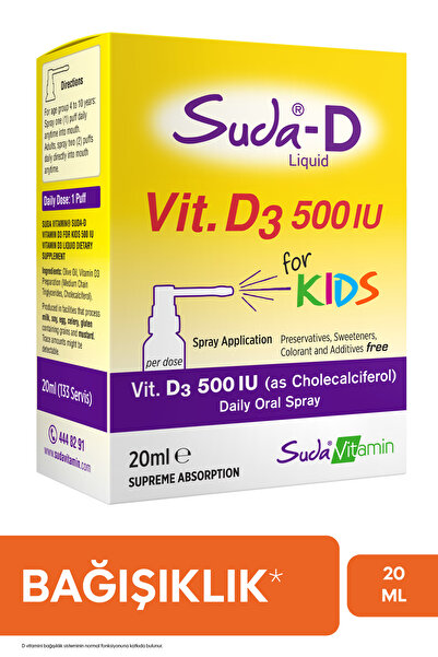 Suda Vitamin Suda-d D3 For Kids Spray 20 ml