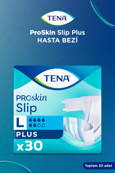 TENA ProSkin Slip Plus Yetişkin Hasta Bezi 6 Damla L - 30'lu 1 Paket (30 Adet)
