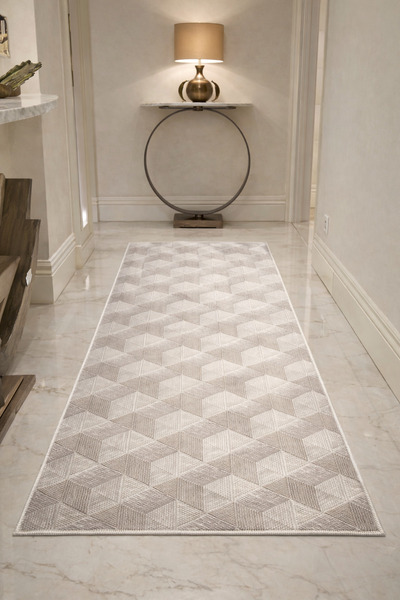 ALgorand Home Machine Washable Non-Slip Base Stain-Resistant Embossed Living ...