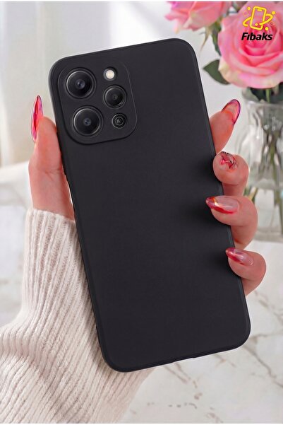 Fibaks Redmi 12 Kılıf Kadife Lansman Soft Yumuşak Liquid Silikon Kamera Korum...