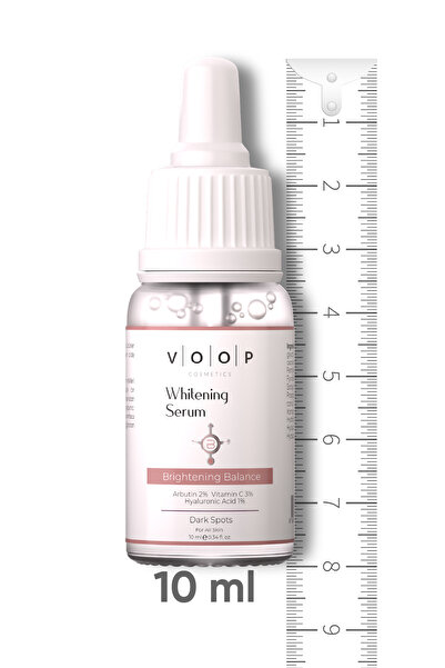 VOOP Whitening Ton Eşitleyici Mini Beyazlatıcı Serum 10 ml | %2 Arbutin, %3 V...