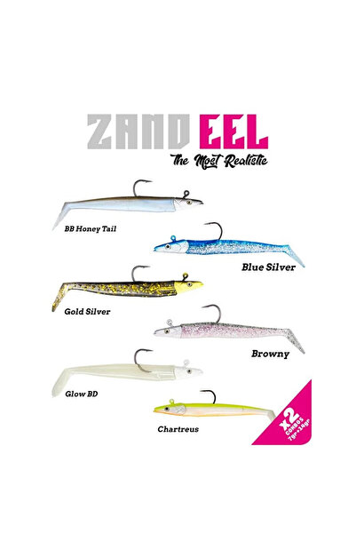 Fujin Zand Eel 11cm 7gr-14gr Double Body Head Silikon Balık - Chartreus