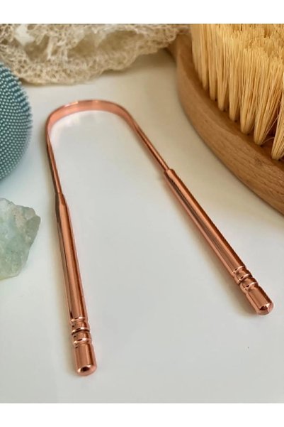 Atelier05 Copper Tongue Cleaning Apparatus - Zero Waste, Bagged and Tongue Scraper