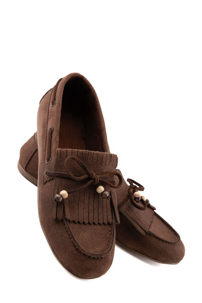 SOHO Pantofi de damă din piele intoarsa maro 21379