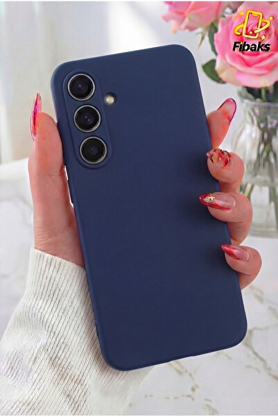 Fibaks Galaxy S24 FE Kılıf Kadife Lansman Soft Yumuşak Liquid Silikon Kamera ...