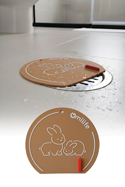 omilife Kahverengi Silikon Kötü Koku Önleyici Mat Gider Tıpası – Banyo, Mutfa...