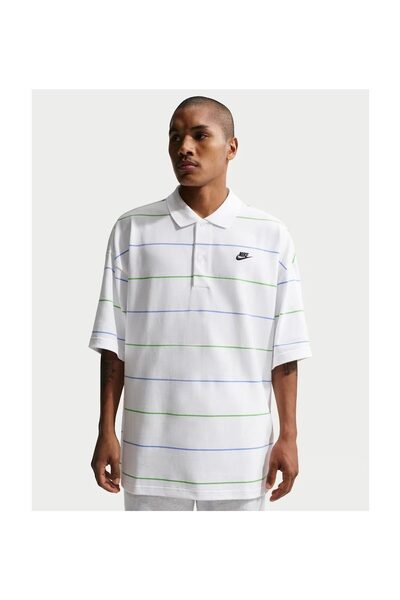 Nike Pánské polo tričko M NK CLUB OS STRIPE