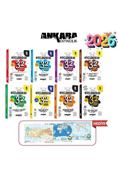 Ankara Yayıncılık Ankara 2025 8. Sınıf Güçlendiren Tüm Dersler + Dil Bilgisi ...