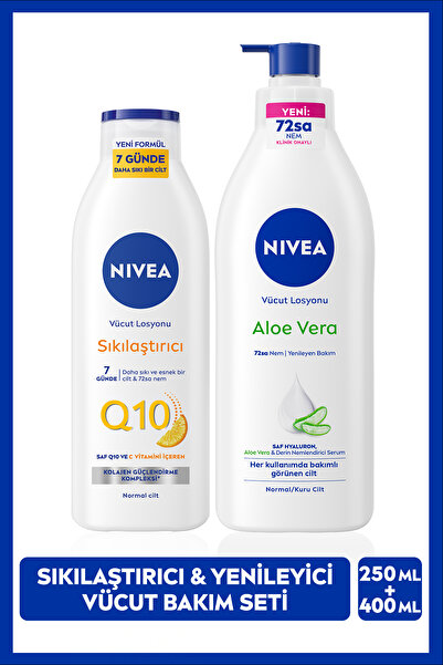 NIVEA Q10 Sıkılaştırıcı Vücut Losyonu 250 ml Aloe Vera Pump Losyon