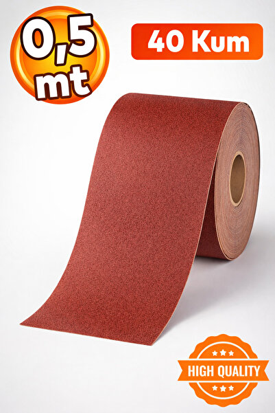 Badem10 40 Kum (0,5 METRE) Bant Rulo Zımpara Ahşap Metal Zımparası