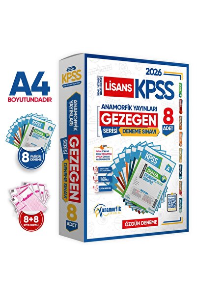 İnformal Yayınları 2026 KPSS Lisans GY-GK GEZEGEN Serisi 8li Deneme Paketi Ku...