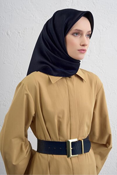 Armine Jakarlı İpek Eşarp Puantiyeli 21Ka8668 2 21