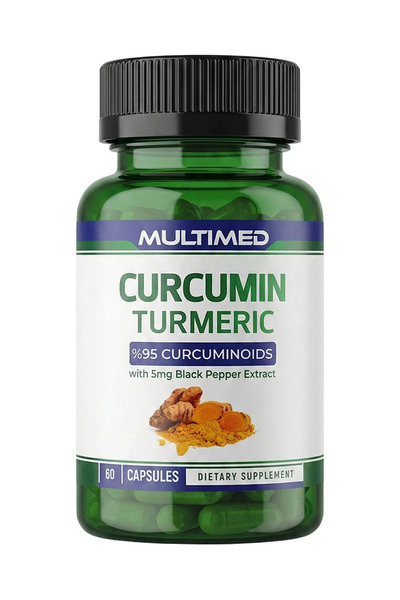 Multimed Curcumin Zerdeçal – Yüksek Emilimli Güçlü Antioksidan & Bağışıklık K...