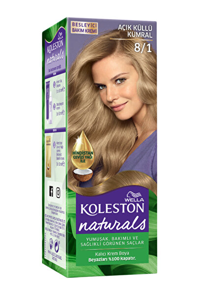Wella Koleston Naturals 8/1 Açık Küllü Kumral Saç Boyası