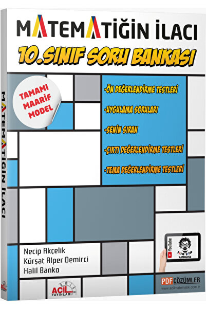 Acil Yayınları Acil Yayınları 10. Sınıf Acil Matematiğin İlacı Matematik Soru...