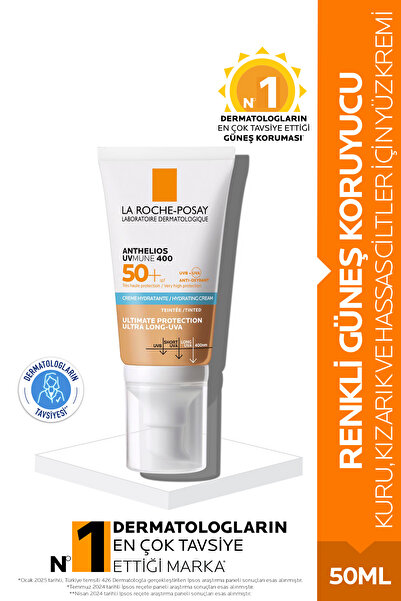 La Roche Posay Anthelios Uvmune SPF+50 Hassas Ciltler İçin Yüksek Korumalı Re...