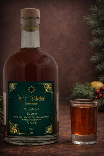 osmanlı sirkeleri OSM 041 BEŞERE (Elma, Kara Halile, Ardıç Tohumu, Zerdeçal, ...