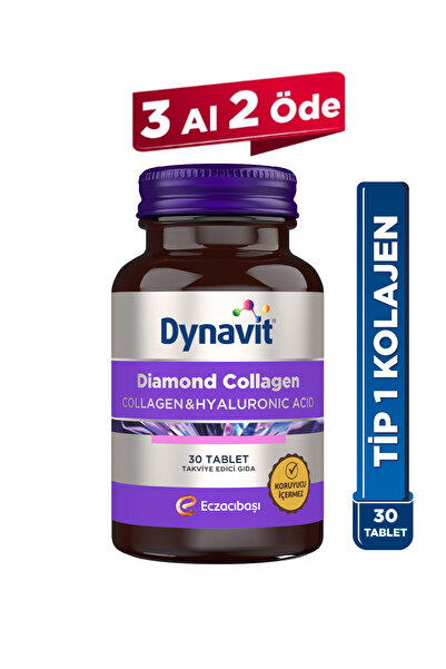 Dynavit Collagen&Hyaluronic Acid Complex 30 Tablet-Hidrolize Peptit Tip 1 Bal...