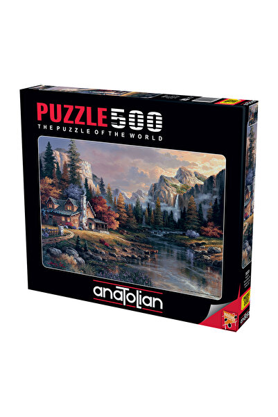Anatolian Puzzle 500 Parça Yapboz Puzzle - Vadinin Sonundaki Ev 3533